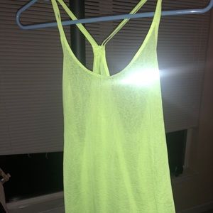 New Highlighter yellow Nike workout tank !